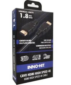 Inno-Hit Cavo HDMI High-Speed 4K HDR 60hz 1.8m Nero