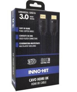 Inno-Hit Cavo HDMI ContattiOro 8K 60hz 3m Nero