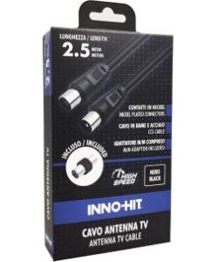Inno-Hit Cavo Antenna M/F 2.5m Nero