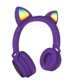 Techmade Cuffie Funny Led BT + Microfono Purple